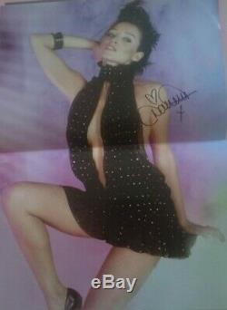 Dannii Minogue Neon Nights Blue & Pink Coloured Vinyl Lp +signed Poster