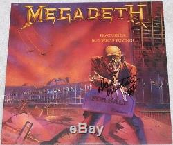 Dave Mustaine Signed Megadeth'peace Sells. But Who's Buying' Vinyl Album Coa