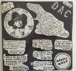 David Allan Coe Underground Album Vinyl Record LP Sealed! Signed! Rare Blues