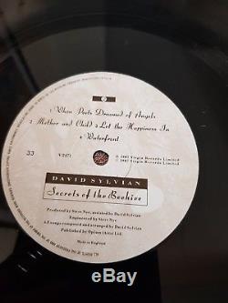 David Sylvian Signed Secrets Of The Beehive Vinyl Lp Excellent Condition 1987