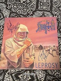 Death Leprosy 1st Pressing LP Vinyl Signed 1988? (Death Metal, Heavy Metal)