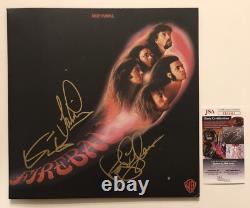 Deep Purple Signed Fireball Vinyl Record Aurographer Gillan Glover Paice Jsa Coa