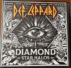 Def Leppard Signed Diamond Star Halos Vinyl (Record, 2022) Autographed