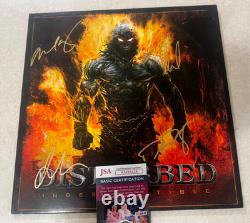 Disturbed INDESTRUCTIBLE Signed 12' Vinyl Record Album JSA