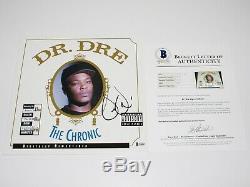 Dr. Dre Signed'the Chronic' Album Vinyl Record Lp Beckett Coa N. W. A Eminem 2001