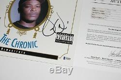 Dr. Dre Signed'the Chronic' Album Vinyl Record Lp Beckett Coa N. W. A Eminem 2001