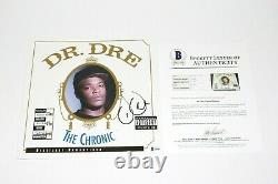 Dr. Dre Signed'the Chronic' Album Vinyl Record Lp Beckett Coa N. W. A Eminem Bas