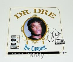 Dr. Dre Signed'the Chronic' Album Vinyl Record Lp Beckett Coa N. W. A Eminem Bas