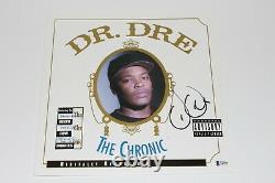 Dr. Dre Signed'the Chronic' Album Vinyl Record Lp Beckett Coa N. W. A Eminem Bas