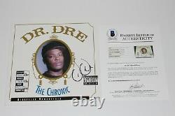 Dr. Dre Signed'the Chronic' Album Vinyl Record Lp Beckett Coa N. W. A Eminem Bas