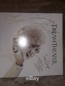 Dream Theater Distance Over Time Signed Autographed Lp Limited Clear Vinyl