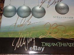 Dream Theater Rare FULL Band Signed Octavarium Vinyl LP Record Mike Portnoy COA