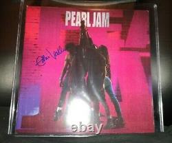 EDDIE VEDDER Signed Pearl Jam Ten VINYL LP Album Beckett BAS JSA LOA COA