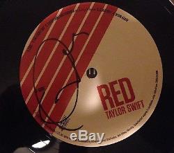 EXTREMELY RARE REAL! TAYLOR SWIFT SIGNED RED VINYL WithEXACT VIDEO PROOF WithCOA HOT
