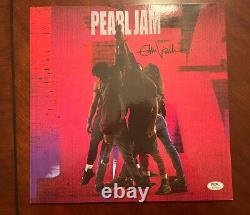 Eddie Vedder Signed The Ten Vinyl PSA COA Pearl Jam