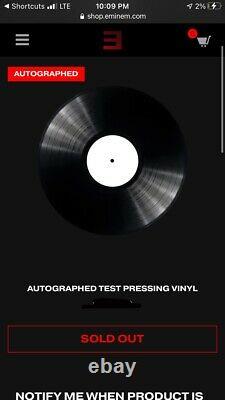 EminemMusic To Be Murdered BySigned Record VinylTest PressingSOLD OUTRare