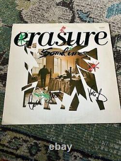 Erasure Sometimes SIGNED 12 vinyl lp Depeche Mode New Order andy vince record