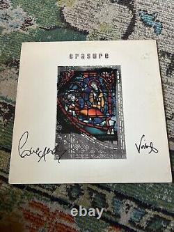 Erasure The Innocents SIGNED 12 vinyl Lp Depeche Mode New Order RECORD andy