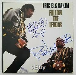 Eric B & Rakim Signed Follow The Leader 12 Vinyl Record Hip Hop Rap LEGENDS RAD