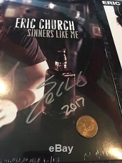 Eric Church Signed Vinyl Set of 5 Studio Albums