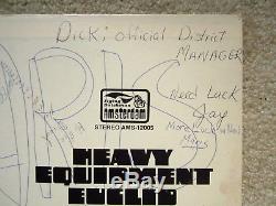 Euclid Heavy Equipment Rare Vintage Vinyl LP Amsterdam AMS12005 Signed Autograph