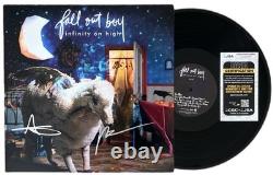 FALL OUT BOY SIGNED INFINITY ON HIGH VINYL RECORD PATRICK STUMP + ANDY withJSA COA