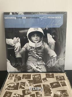 FLICKERSTICK Welcoming Home The Astronauts NEW AUTOGRAPHED /100 White Blue Vinyl