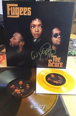 FUGEES The Score 2 X Lp + 7 GOLD/BLACK Vinyl SIGNED