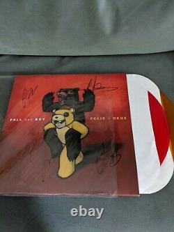 Fall Out Boy signed Folie a Duex vinyl 2 LP Set