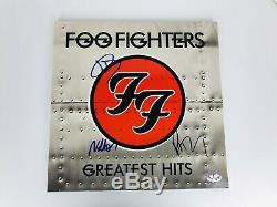 Foo Fighters Nate, Taylor and Pat Signed Autograph Greatest Hits Vinyl Record
