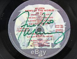 Freddie Mercury Queen Authentic Signed News Of The World Vinyl Album JSA BB41824