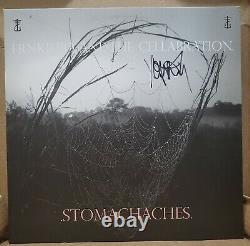 Frnkiero Andthe Cellabration Stomachaches Vinyl FRANK IERO SIGNED Clear With Red