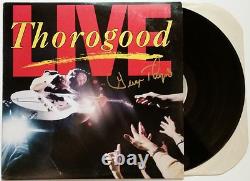 GEORGE THOROGOOD SIGNED LIVE LP ALBUM VINYL RECORD With COA AUTOGRAPH