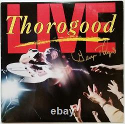 GEORGE THOROGOOD SIGNED LIVE LP ALBUM VINYL RECORD With COA AUTOGRAPH