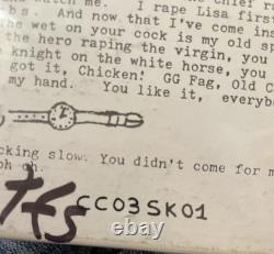 GG Allin RARE Vinyl LP R@PE NM Autographed GG Costes & Suckdog