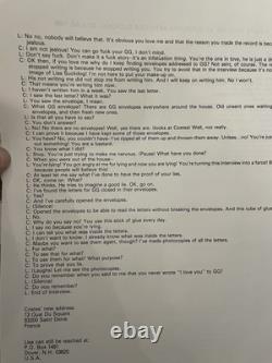 GG Allin RARE Vinyl LP R@PE NM Autographed GG Costes & Suckdog