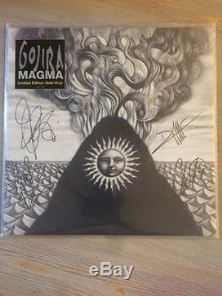 GOJIRA Magma LP GOLD VINYL Signed Collectible mastodon lamb of god Metallica