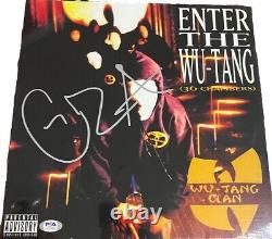 GZA SIGNED ENTER THE WU 36 CHAMBERS Vinyl Record WU TANG CLAN Psa Hologram