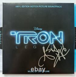 Garrett Hedlund Signed Tron Legacy Vinyl Record Lp Movie Soundtrack Jsa Coa