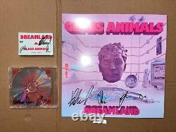 Glass Animals Signed Autographed Vinyl Record LP CD Cassette Combo Dreamland