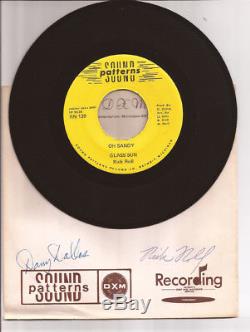 Glass Sun Vintage Rare Vinyl 45 RPM Garage Band Record / Signed