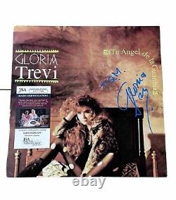 Gloria Trevi Signed Tu Angel De La Guarda Vinyl Record Album Lp Jsa Coa
