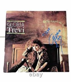 Gloria Trevi Signed Tu Angel De La Guarda Vinyl Record Album Lp Jsa Coa