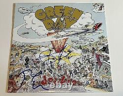 Green Day Signed Dookie LP Record Vinyl Billie Joe Tre Cool Mike- K9 COA W Proof