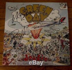 Green Day Signed Dookie Vinyl Album FULL BAND Autograph RARE Billie Tre Mike COA