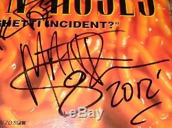 Guns N' Roses Full Band Signed Vinyl LP Record Axl Rose Slash Spaghetti Incident