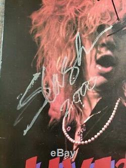 Guns N Roses SIGNED Slash Duff Live Like A Suicide 1986 Vinyl LP USR-001 Uzi