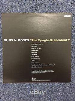 Guns N' Roses The Spaghetti Incident Signed Ultra Rare Orange Vinyl LP PROOF