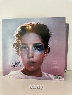 Halsey Manic Autographed Signed Album LP Record Pink And Blue Splatter Vinyl