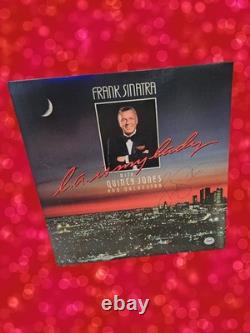 Hand Signed Autographed Frank Sinatra Quincy Jones Vinyl LP Record L. A. HTF